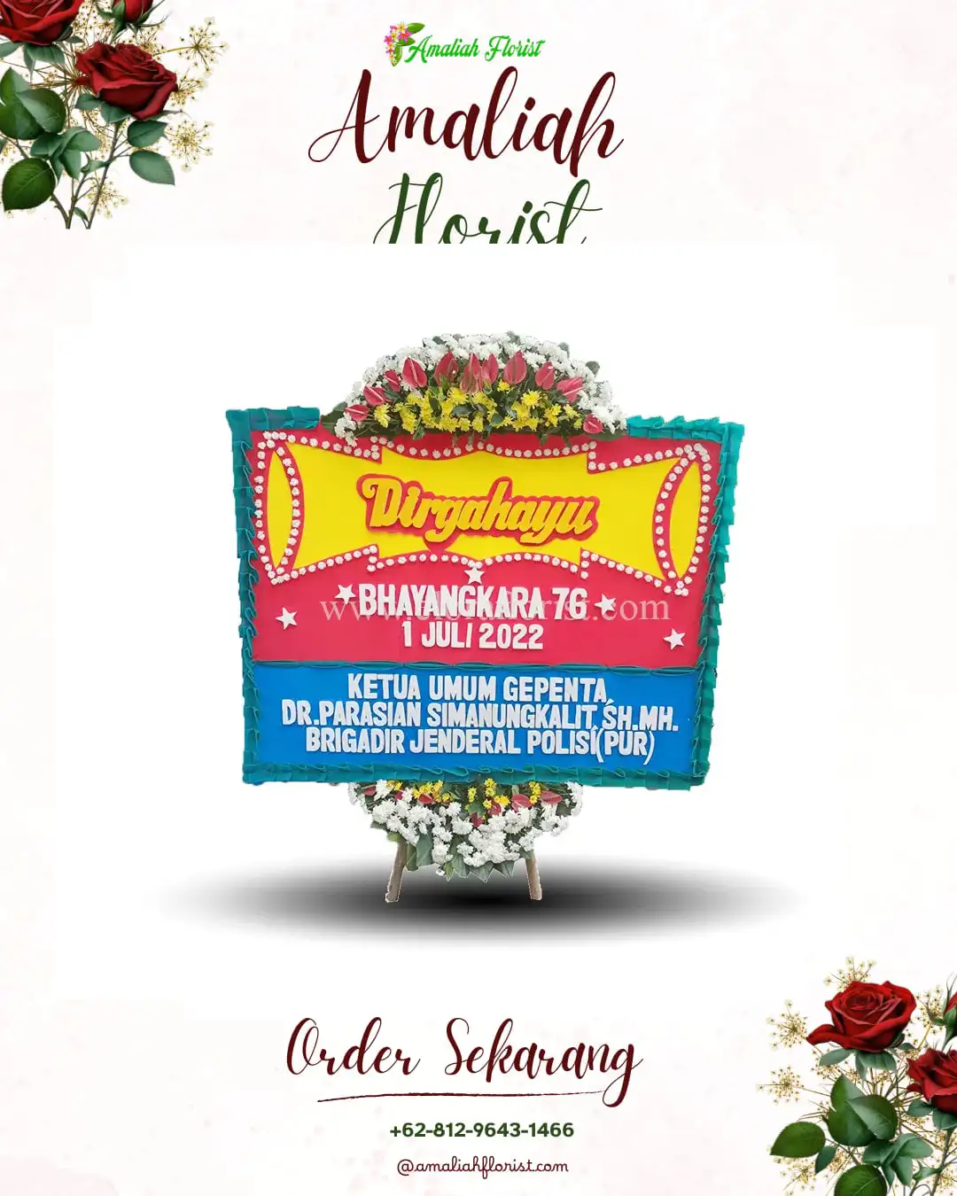 Papan Bunga HUT Ulang Tahun Lawe Sumur